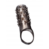 Дымчатая насадка на пенис с выпуклостями - 12 см. - Sex Expert - в Новошахтинске купить с доставкой