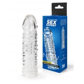 Прозрачная закрытая насадка на пенис - 17 см. - Sex Expert - в Новошахтинске купить с доставкой