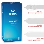 Презервативы OKOTO Mega Mix - 18 шт. - Sitabella - купить с доставкой в Новошахтинске