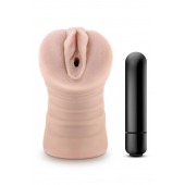 Телесный мастурбатор-вагина Ayumi с вибрацией - Blush Novelties - в Новошахтинске купить с доставкой