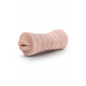 Телесный мастурбатор-ротик Nicole Vibrating Masturbator - Blush Novelties - в Новошахтинске купить с доставкой