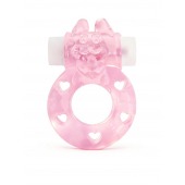 Розовое эрекционное виброкольцо в форме зайчика - 1137 - в Новошахтинске купить с доставкой