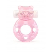 Розовое эрекционное виброкольцо в форме мишки - 1137 - в Новошахтинске купить с доставкой