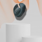 Серый сквозной мастурбатор с вибрацией Manwan Starter - Manwan - в Новошахтинске купить с доставкой