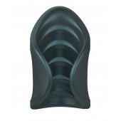 Серый сквозной мастурбатор с вибрацией Manwan Starter - Manwan - в Новошахтинске купить с доставкой