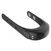 Черное эрекционное виброкольцо на ремешках - Boys of Toys - в Новошахтинске купить с доставкой