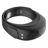 Черное эрекционное виброкольцо на ремешках - Boys of Toys - в Новошахтинске купить с доставкой