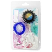 Набор из 3 эрекционных колец разного цвета и рельефа - Boys of Toys - в Новошахтинске купить с доставкой