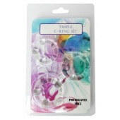 Набор из 3 эрекционных прозрачных колец - Boys of Toys - в Новошахтинске купить с доставкой