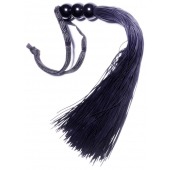 Черная силиконовая плетка - 25,4 см. - Boys of Toys - купить с доставкой в Новошахтинске