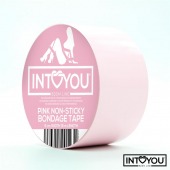 Розовый скотч для фиксации Non-Sticky Bondage Tape - 15 м. - Intoyou - купить с доставкой в Новошахтинске
