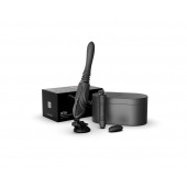 Черная секс-машина с функцией нагрева, насадками и присоской Sesh - Zalo - купить с доставкой в Новошахтинске