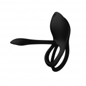 Черное эрекционное виброкольцо Bayek с пультом ДУ - Zalo - в Новошахтинске купить с доставкой