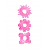 Комплект из 3 розовых эрекционных колец - Erowoman-Eroman - в Новошахтинске купить с доставкой