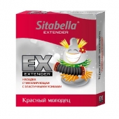 Стимулирующая насадка Sitabella Extender  Красный молодец - Sitabella - купить с доставкой в Новошахтинске