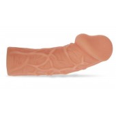 Насадка фаллического вида с венками - 14,7 см. - KOKOS - в Новошахтинске купить с доставкой