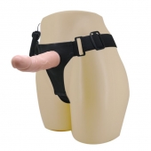Реалистичный страпон-фаллоимитатор на трусиках Ultra Passionate Harness - 15 см. - Baile - купить с доставкой в Новошахтинске