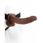 Полый мужской фаллопротез Hollow Strap-On with Balls - 24 см. - Pipedream - купить с доставкой в Новошахтинске