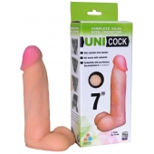 Фаллическая насадка Харнесс UNICOCK 7  - 19 см. - LOVETOY (А-Полимер) - купить с доставкой в Новошахтинске