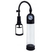 Чёрная вакуумная помпа A-toys с манометром и прозрачной колбой - A-toys - в Новошахтинске купить с доставкой