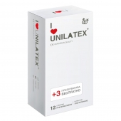 Ультратонкие презервативы Unilatex Ultra Thin - 12 шт. + 3 шт. в подарок - Unilatex - купить с доставкой в Новошахтинске