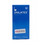 Классические презервативы Unilatex Natural Plain - 12 шт. + 3 шт. в подарок - Unilatex - купить с доставкой в Новошахтинске