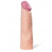 Реалистичная насадка с ярко выраженной головкой - 16,5 см. - A-toys - в Новошахтинске купить с доставкой