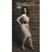 Пояс с клёпками Yona Black - Rebelts - купить с доставкой в Новошахтинске