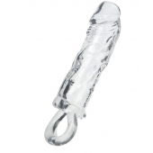 Прозрачная насадка с петлёй для фиксации - 14 см. - ToyFa - в Новошахтинске купить с доставкой