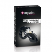 Пояс верности с электростимуляцией Mystim Pubic Enemy No1 Black Edition - MyStim - купить с доставкой в Новошахтинске