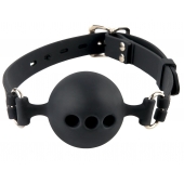 Силиконовый кляп-шар с отверстиями для дыхания Silicone Breathable Ball Gag Small - Pipedream - купить с доставкой в Новошахтинске