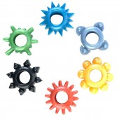 Набор из 6 разноцветных эрекционных колец - Toyfa Basic - в Новошахтинске купить с доставкой