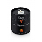 Массажная свеча с ароматом клубники Bougie de Massage Gourmande Fraise - 80 мл. - Plaisir Secret - купить с доставкой в Новошахтинске