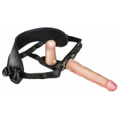 Женский страпон с вагинальной пробкой Woman Strap - 18 см. - LOVETOY (А-Полимер) - купить с доставкой в Новошахтинске