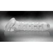 Утолщающая ребристая насадка на пенис - Доминирующее кольцо - в Новошахтинске купить с доставкой