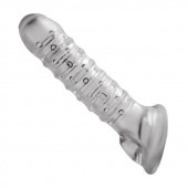 Утолщающая ребристая насадка на пенис - Доминирующее кольцо - в Новошахтинске купить с доставкой