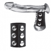 Утяжка на пенис на кнопочках 100% PVC STRAP WITH METAL SNAP - BlueLine - купить с доставкой в Новошахтинске