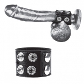Ремень на член и мошонку 1.5  Cock Ring With Ball Strap - BlueLine - купить с доставкой в Новошахтинске