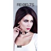 Чёрный чокер-кляп Iman Black - Rebelts - купить с доставкой в Новошахтинске