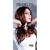 Чёрный кожаный чокер-кляп Tyra Black - Rebelts - купить с доставкой в Новошахтинске