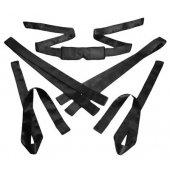 Бондажный набор из сатиновых лент Bordeaux 5 Piece Satin Bondage Set - XR Brands - купить с доставкой в Новошахтинске