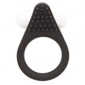 Чёрное эрекционное кольцо LIT-UP SILICONE STIMU RING 1 BLACK - Dream Toys - в Новошахтинске купить с доставкой