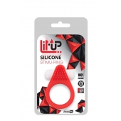 Красное эрекционное кольцо LIT-UP SILICONE STIMU RING 1 RED - Dream Toys - в Новошахтинске купить с доставкой