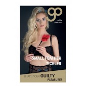 Пластиковая метелочка с красными пёрышками Small Feather Tickler - 32 см. - Blush Novelties - купить с доставкой в Новошахтинске