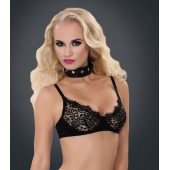 Полиуретановый ошейник с пуклями и D-кольцами Collar with Studs - Blush Novelties - купить с доставкой в Новошахтинске