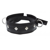Полиуретановый ошейник с пуклями и D-кольцами Collar with Studs - Blush Novelties - купить с доставкой в Новошахтинске