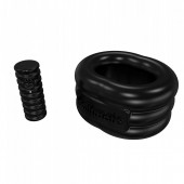 Чёрное эрекционное виброкольцо Stretch - Bathmate - в Новошахтинске купить с доставкой