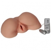 Телесная вибровагина из киберкожи с выносным пультом - LOVETOY (А-Полимер) - в Новошахтинске купить с доставкой