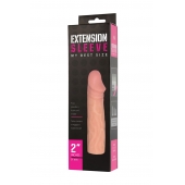Телесная насадка-удлинитель Extension sleeve - 17 см. - Sitabella - в Новошахтинске купить с доставкой