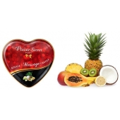 Массажная свеча с ароматом экзотических фруктов Bougie Massage Candle - 35 мл. - Plaisir Secret - купить с доставкой в Новошахтинске